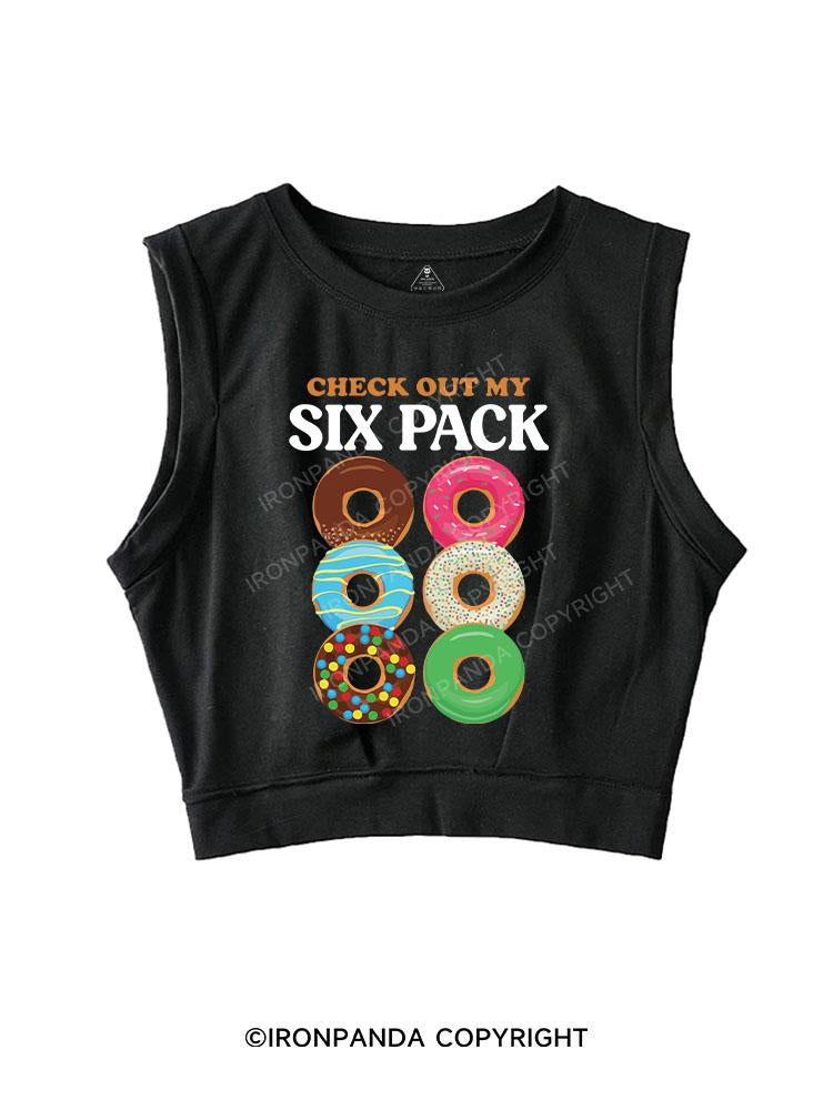 Check Out My Six Pack SLEEVELESS CROP TOPS