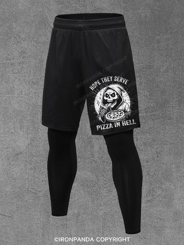 hope they serve pizza in hell Performance Training Pants