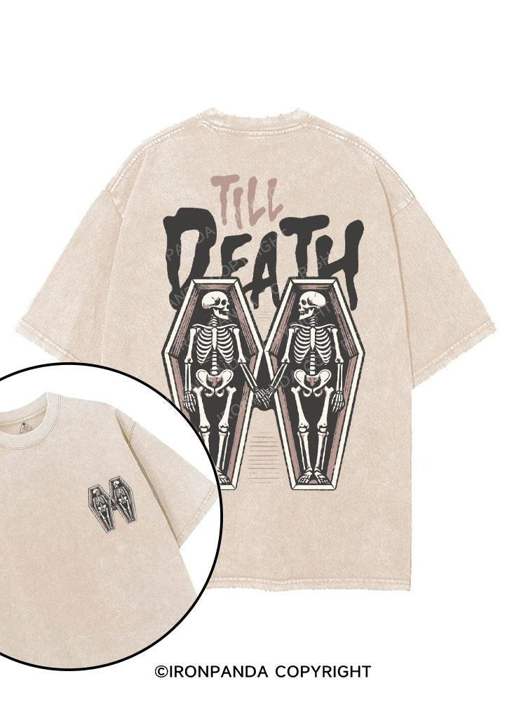 TILL DEATH printed Gym Shirt