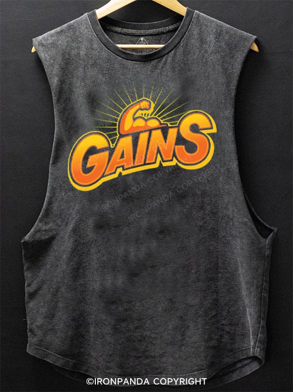 Gains SCOOP BOTTOM COTTON TANK