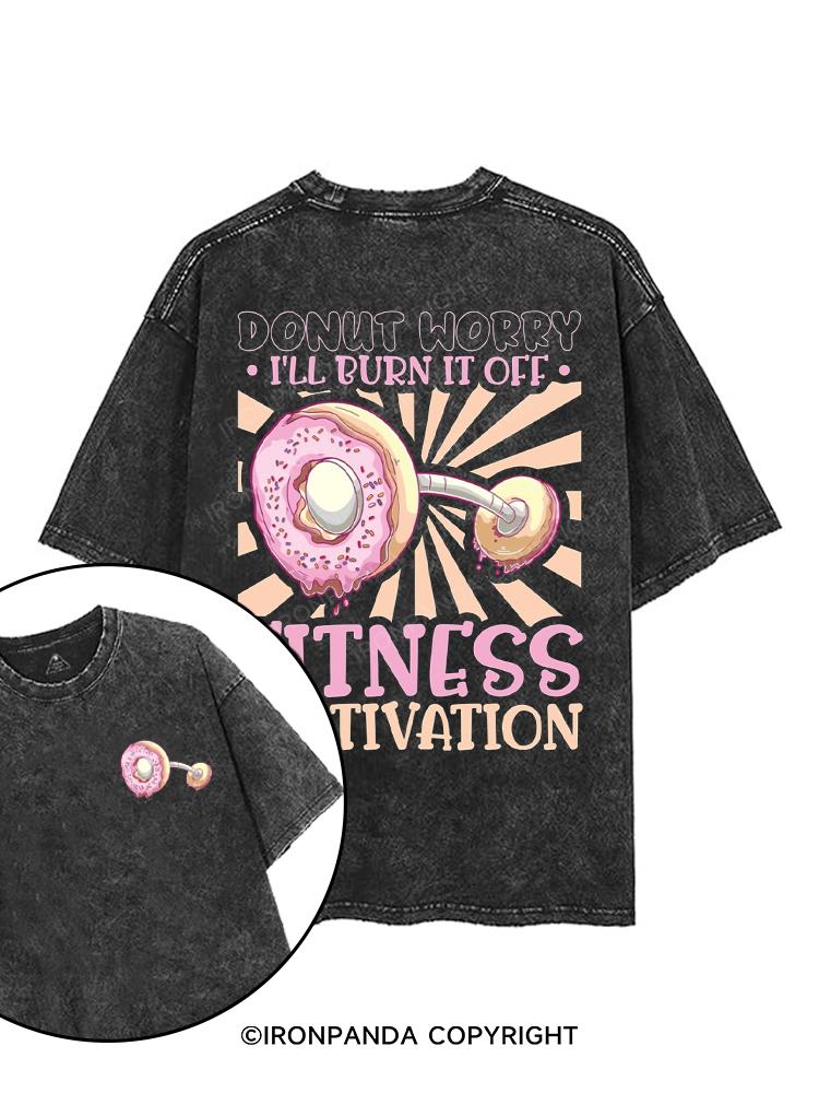 DONUT WORRY printed Gym Shirt