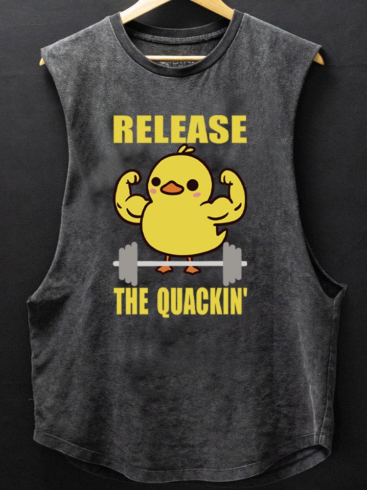 release the quackin' SCOOP BOTTOM COTTON TANK