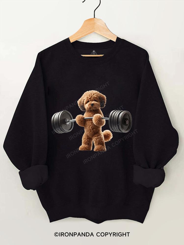 not a teddy weights Gym Sweatshirt