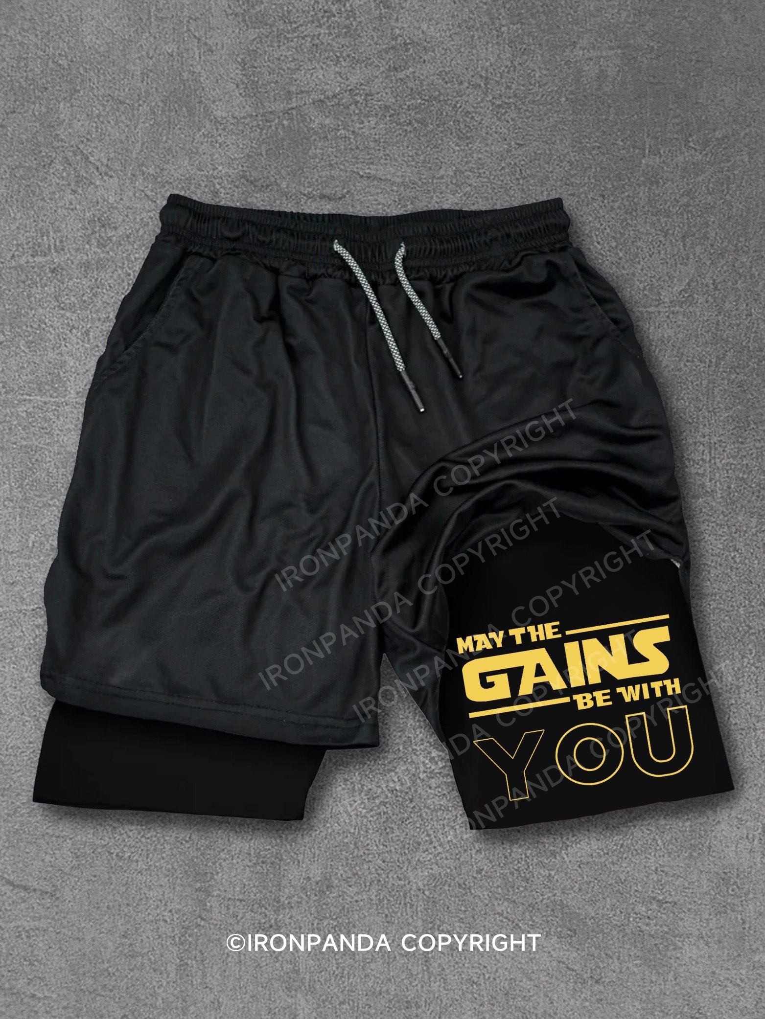 May the Gains Be With You Performance Training Shorts