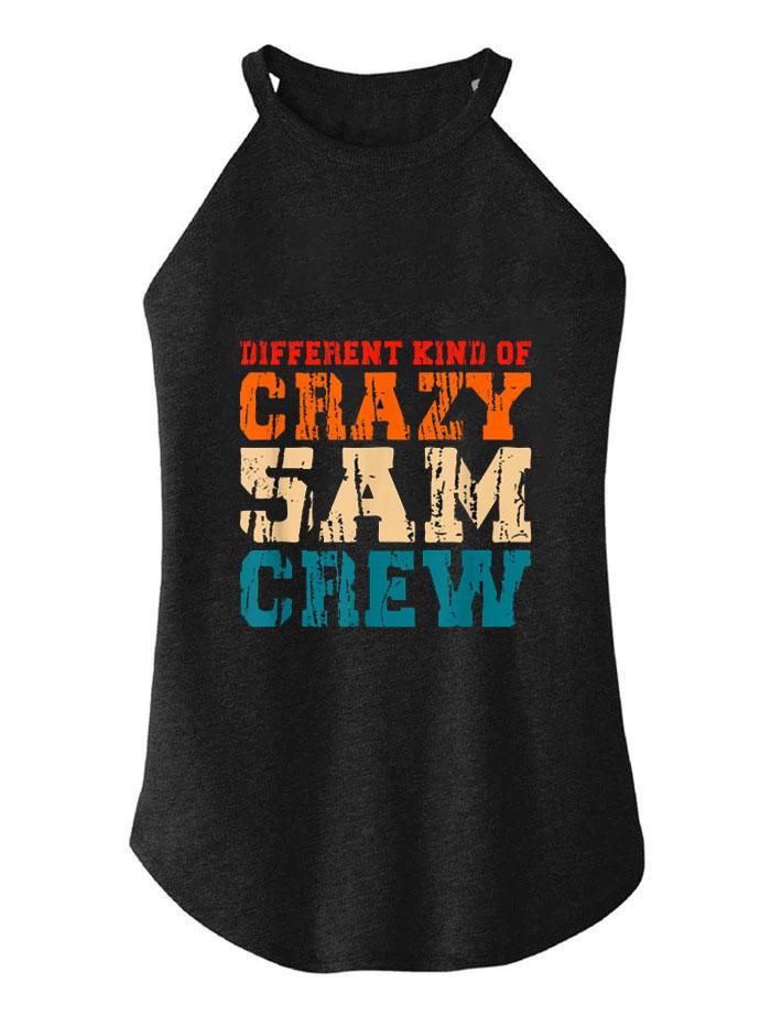 DIFFERENT KIND OF CRAZY 5AM CREW ROCKER COTTON TANK