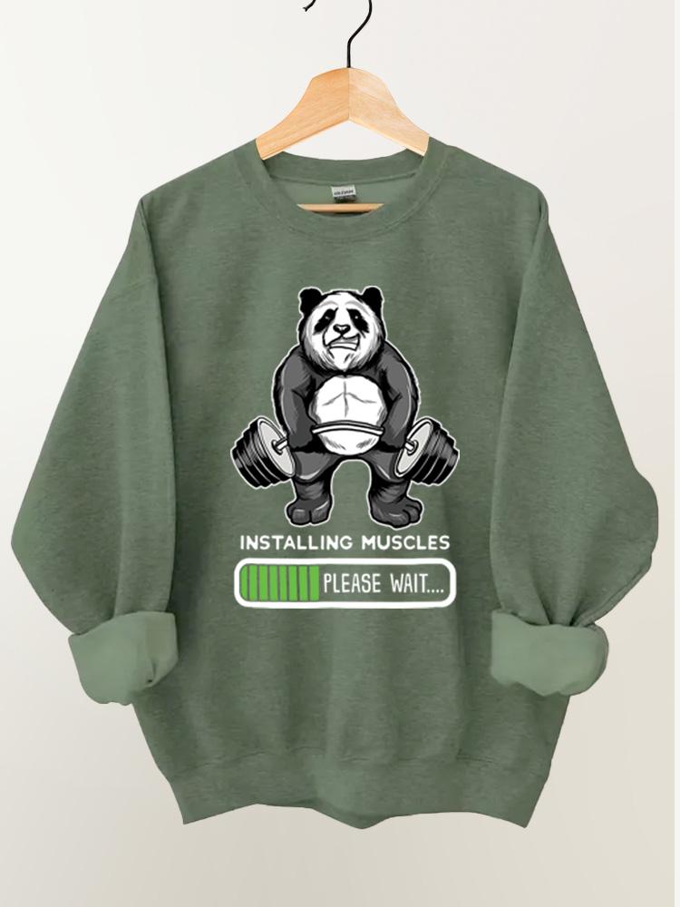 Installing Muscle Panda Vintage Gym Sweatshirt