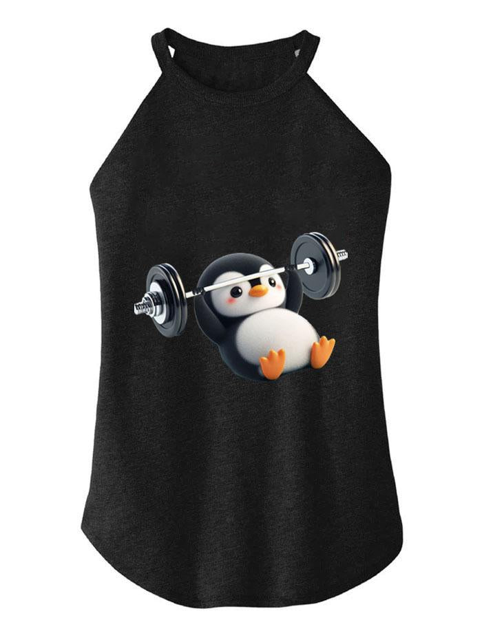 BENCH PRESS PENGUIN  ROCKER COTTON TANK