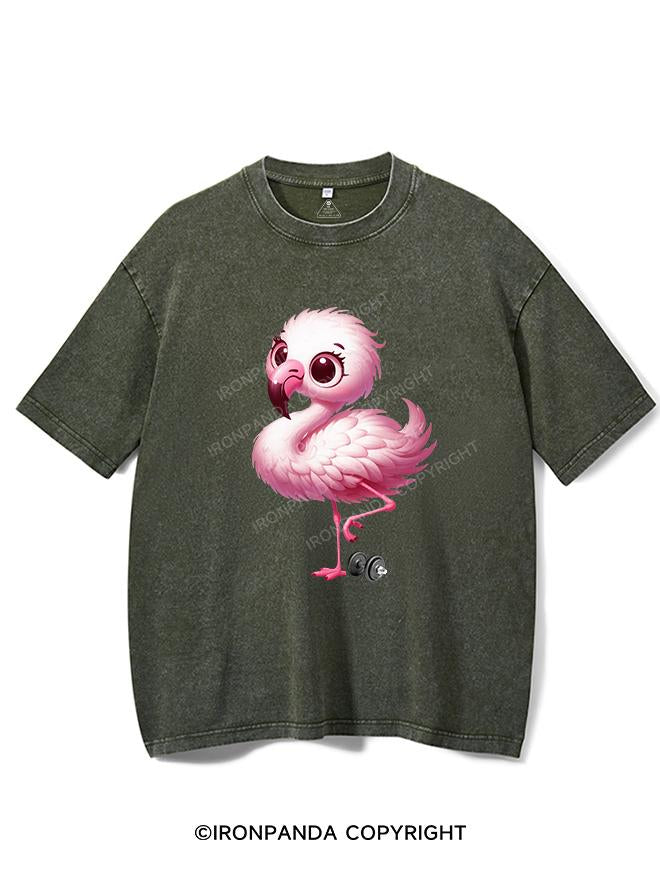 FLAMINGO DEADLIFT VINTAGE GYM SHIRT