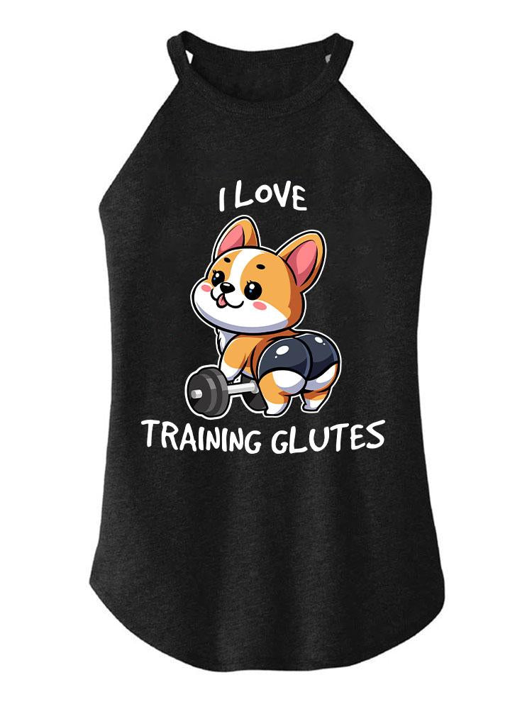 I love training Glutes TRI ROCKER COTTON TANK