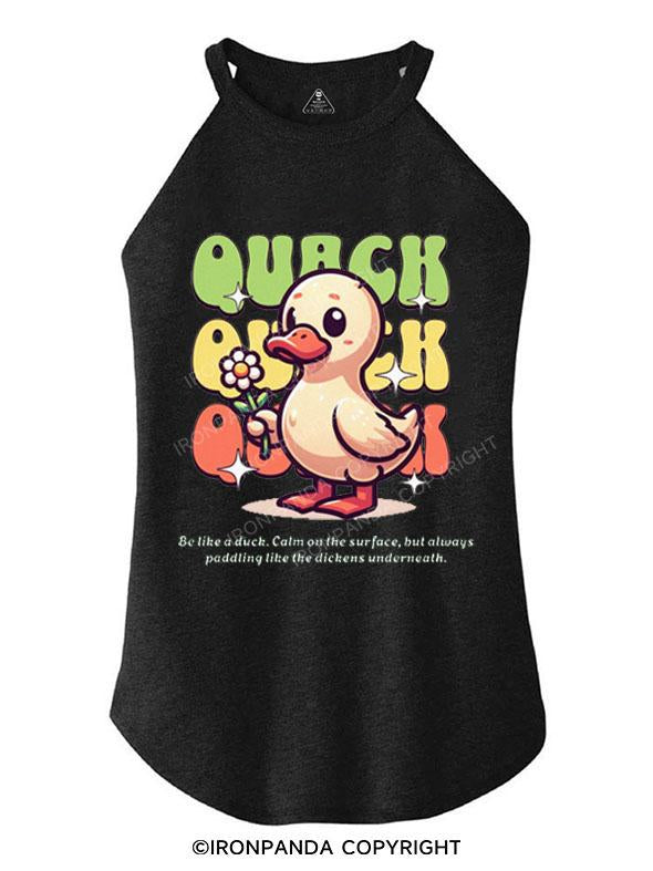 QUACK QUACK QUACK TRI ROCKER COTTON TANK