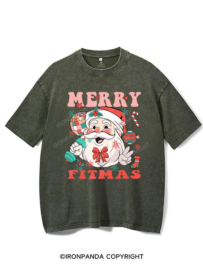 MERRY FITMAS VINTAGE GYM SHIRT