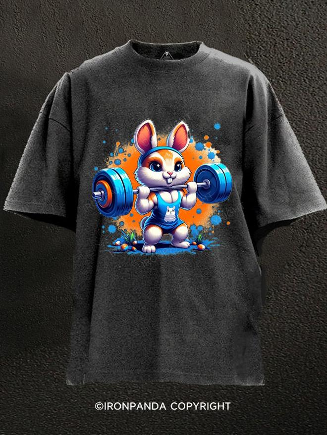 Weightlifting rabbit Washed Gym Shirt