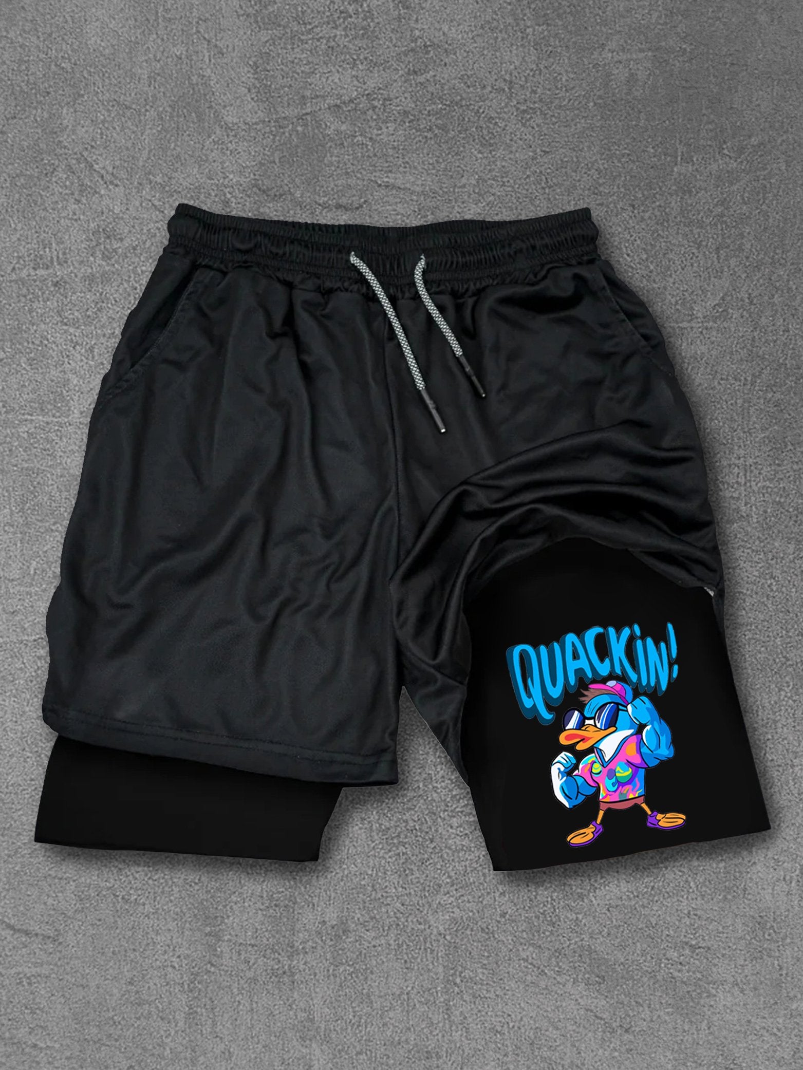 Release The Quackin Workout Performance Training Shorts