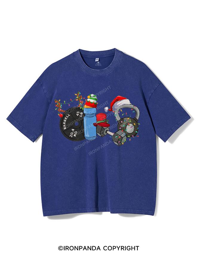 CHRISTMAS STYLE IN THE GYM VINTAGE GYM SHIRT