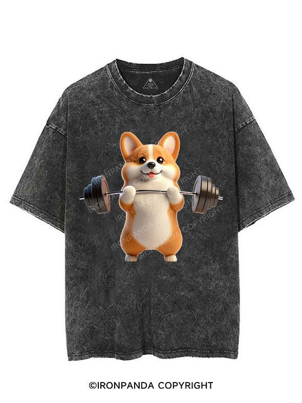 CORGI GAINS VINTAGE GYM SHIRT