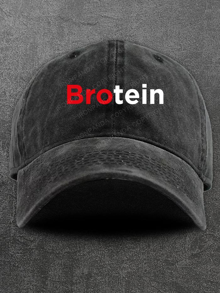 Brotein Washed Gym Cap