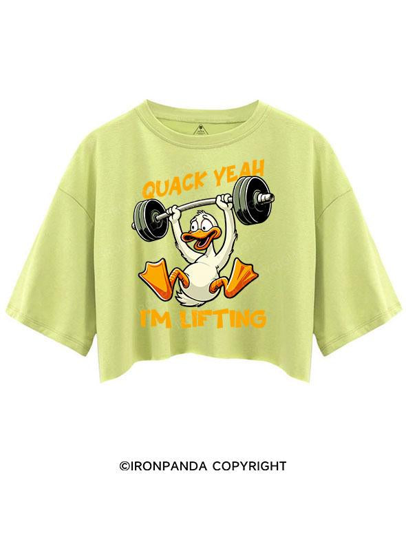 QUACK YEAH I'M LIFTING CROP TOPS