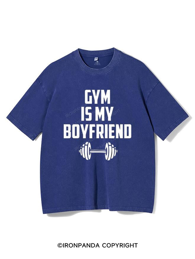 GYM IS MY BOYFRIEND VINTAGE GYM SHIRT