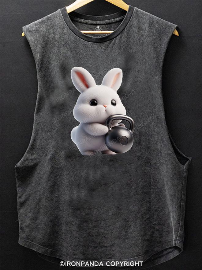 Kettlebell rabbit SCOOP BOTTOM COTTON TANK