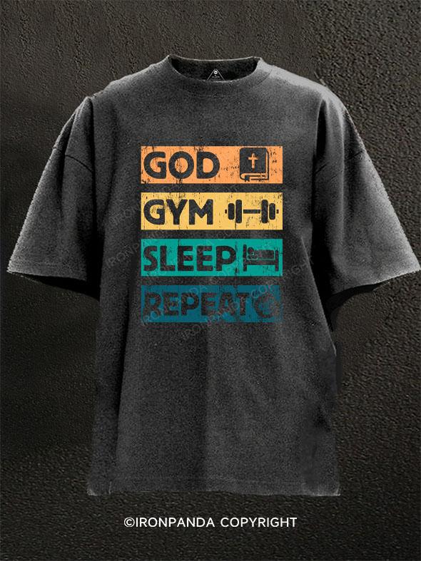 God Gym Sleep Washed Gym Shirt