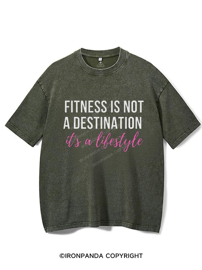 FITNESS IS NOT A DESTINATION, IT'S A LIFESTYLE VINTAGE GYM SHIRT