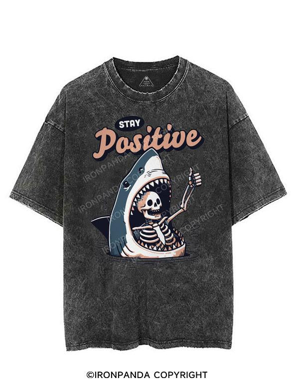 STAY POSITIVE VINTAGE GYM SHIRT