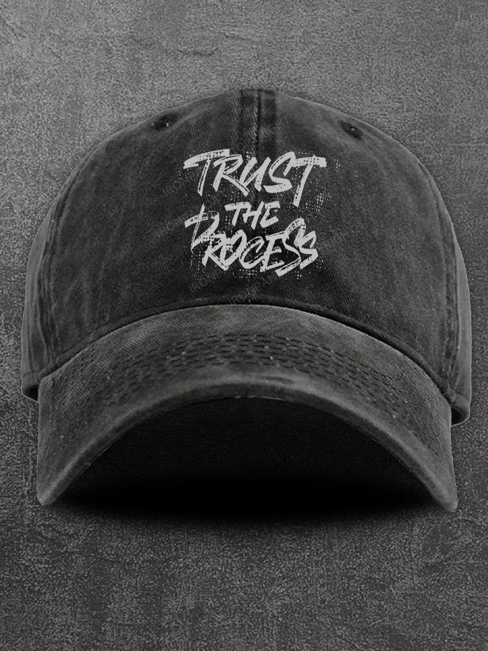 Trust the process Washed Gym Cap