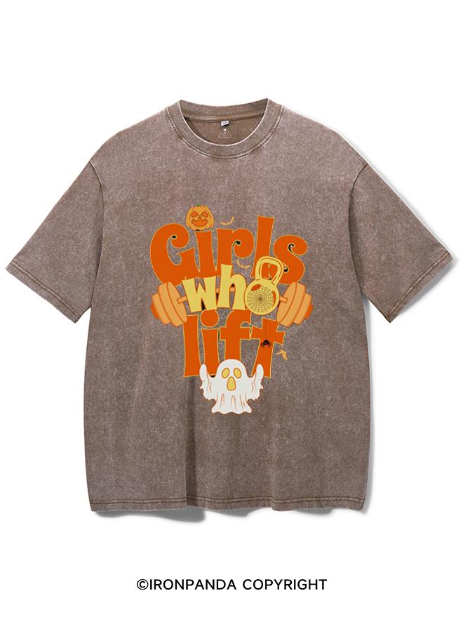 GIRLS WHO LIFT VINTAGE GYM SHIRT