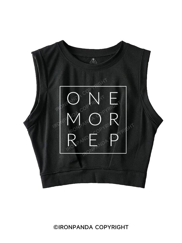 ONE MORE REP SLEEVELESS CROP TOPS