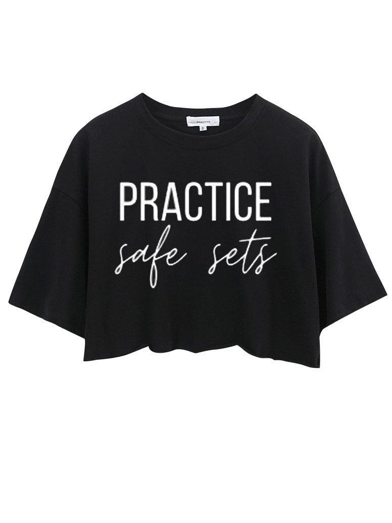 Practice Safe Sets Crop Tops