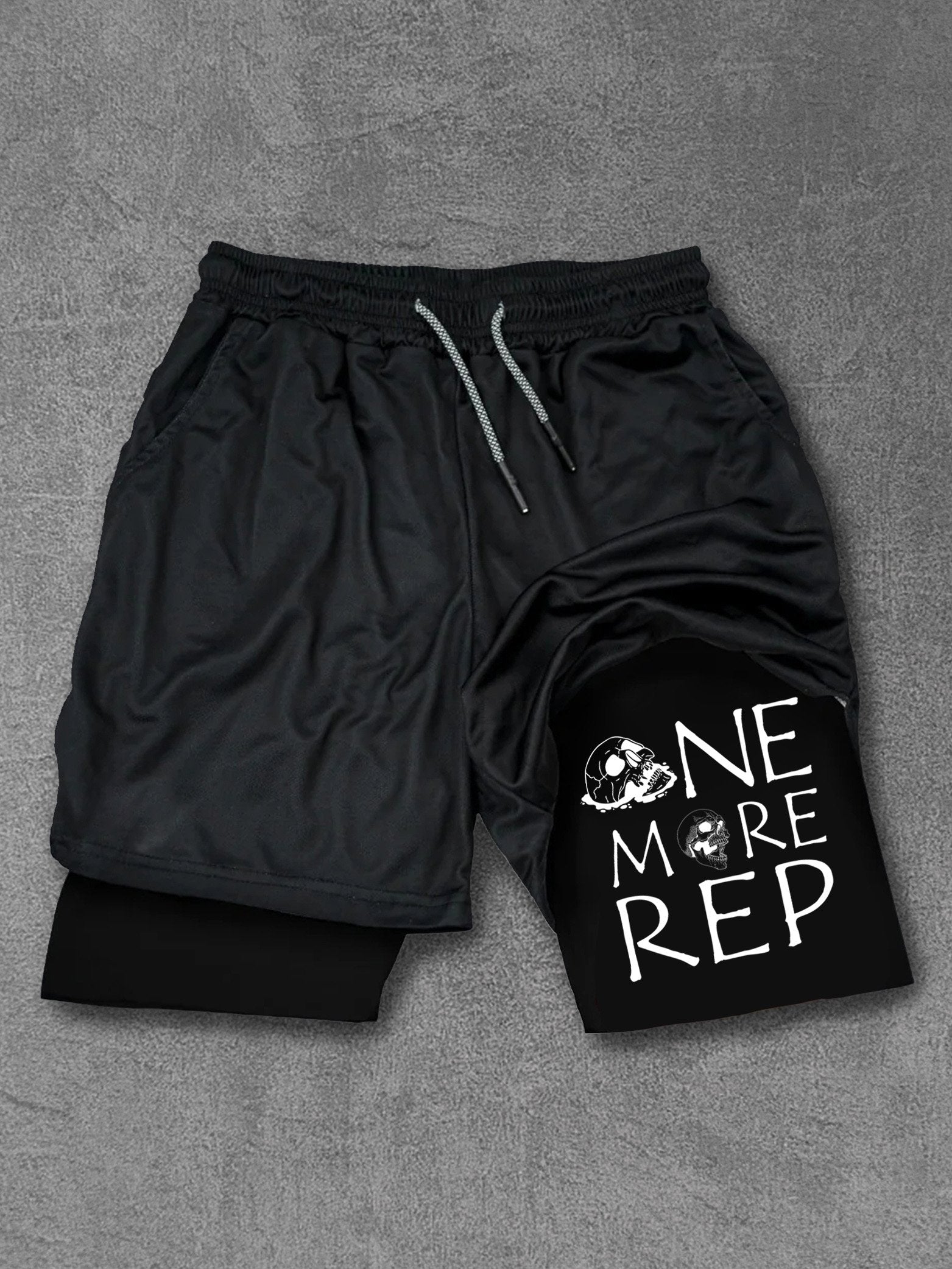 One More Rep Skull Performance Training Shorts