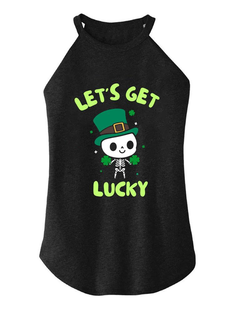 Let's get lucky TRI ROCKER COTTON TANK