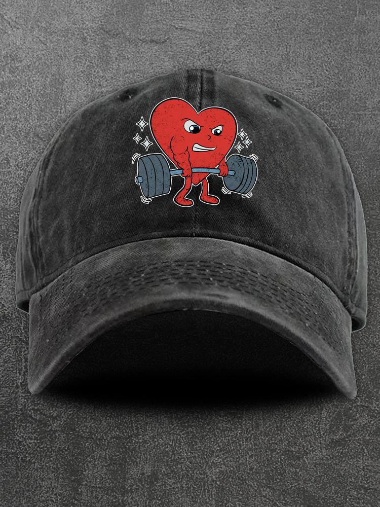 Heart Lifting Washed Gym Cap