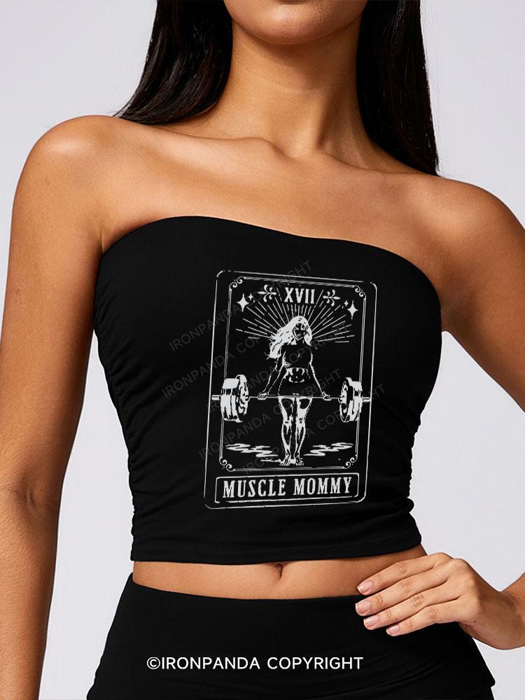 Tarot Card Muscle Mommy Sport Boob Tube Top