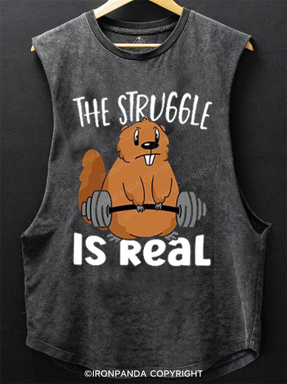 Deadlift squirrel SCOOP BOTTOM COTTON TANK