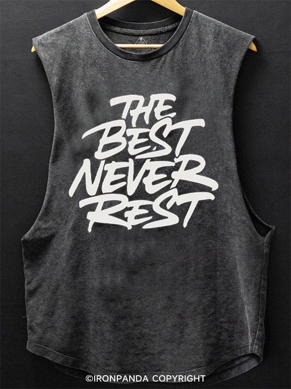 the best never rest SCOOP BOTTOM COTTON TANK