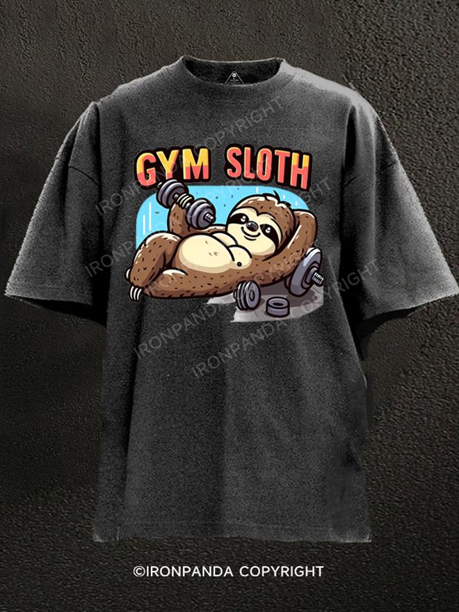 GYM SLOTH Washed Gym Shirt