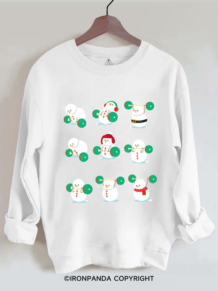 Snowman team weightlifting Gym Sweatshirt