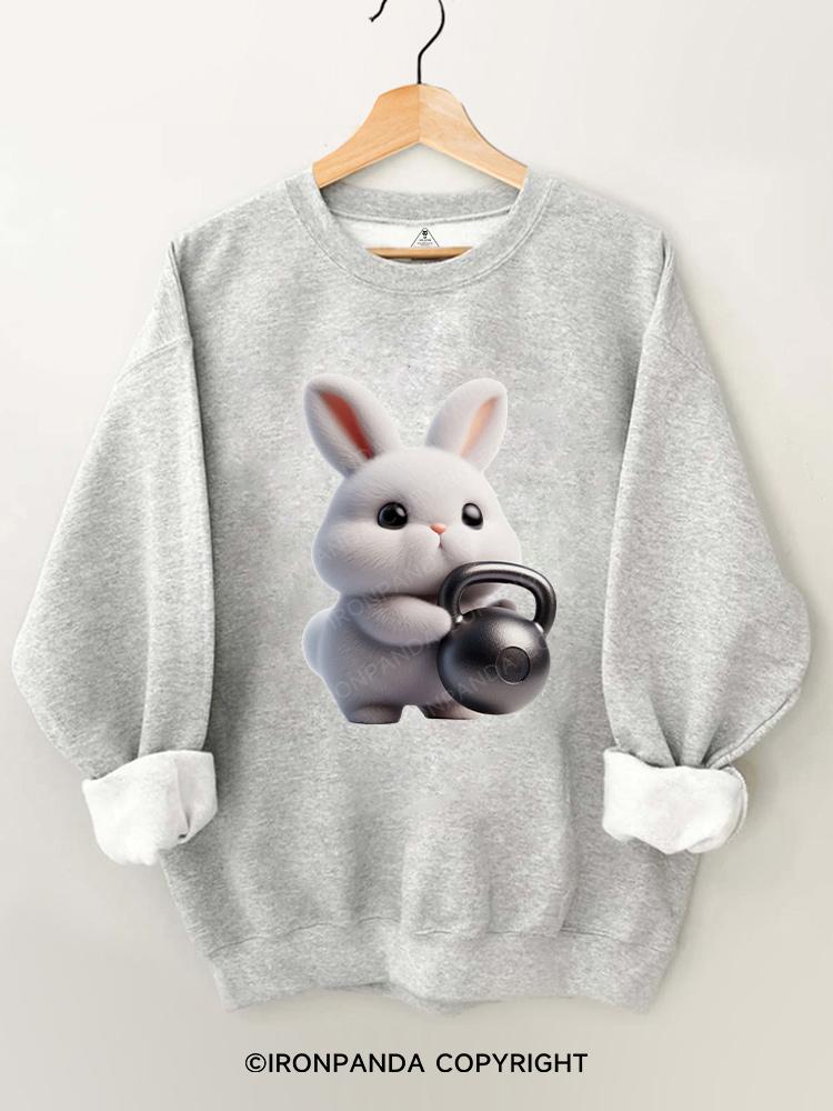 Kettlebell rabbit Gym Sweatshirt