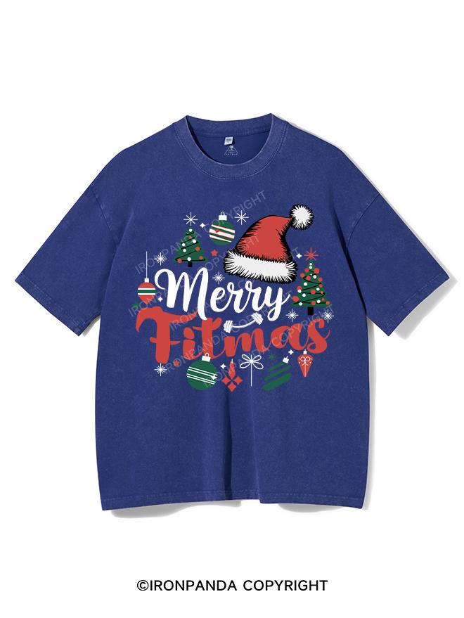 MERRY FITMAS VINTAGE GYM SHIRT