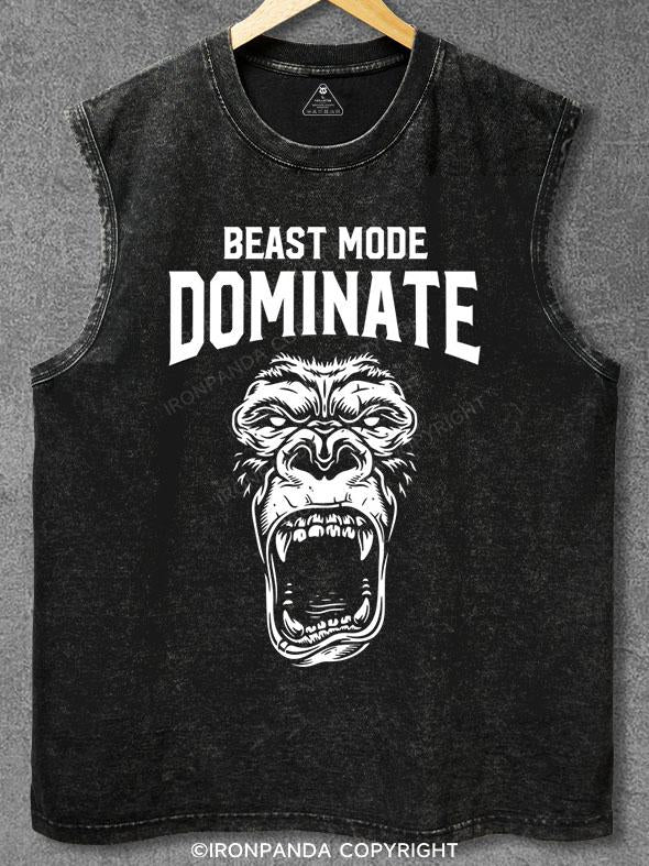 beast mode Washed Gym Tank