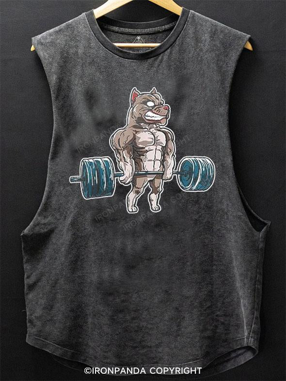 Pitbull Weightlifting SCOOP BOTTOM COTTON TANK