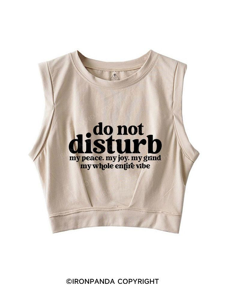 Do Not Disturb My Peace SLEEVELESS CROP TOPS