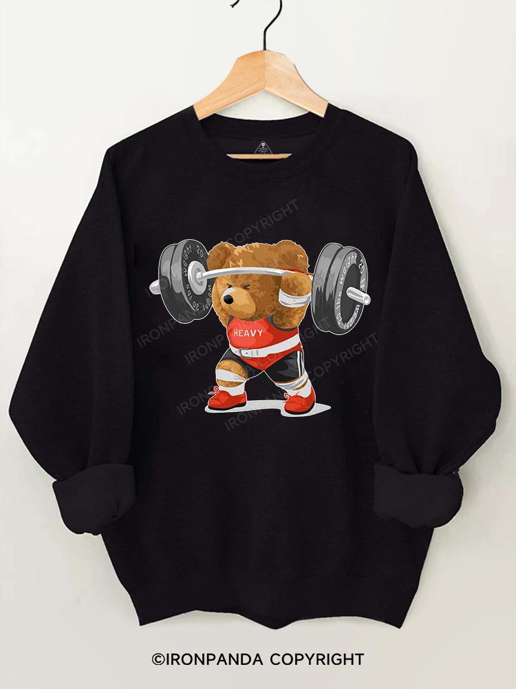 bear weightlifting Gym Sweatshirt