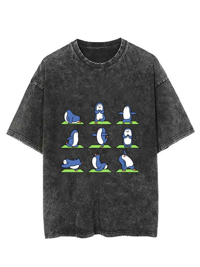 CUTE PENGUIN FITNESS VINTAGE GYM SHIRT