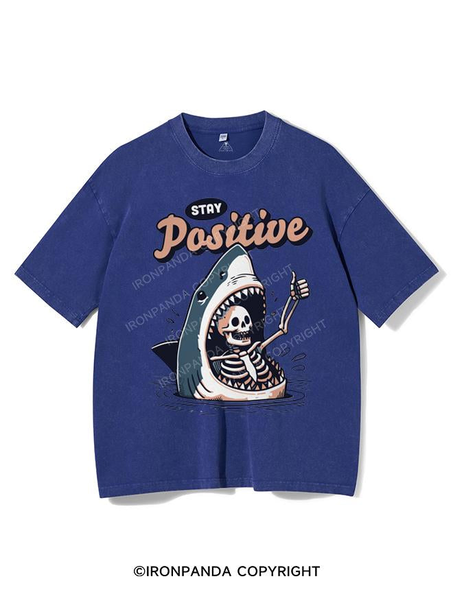 STAY POSITIVE VINTAGE GYM SHIRT