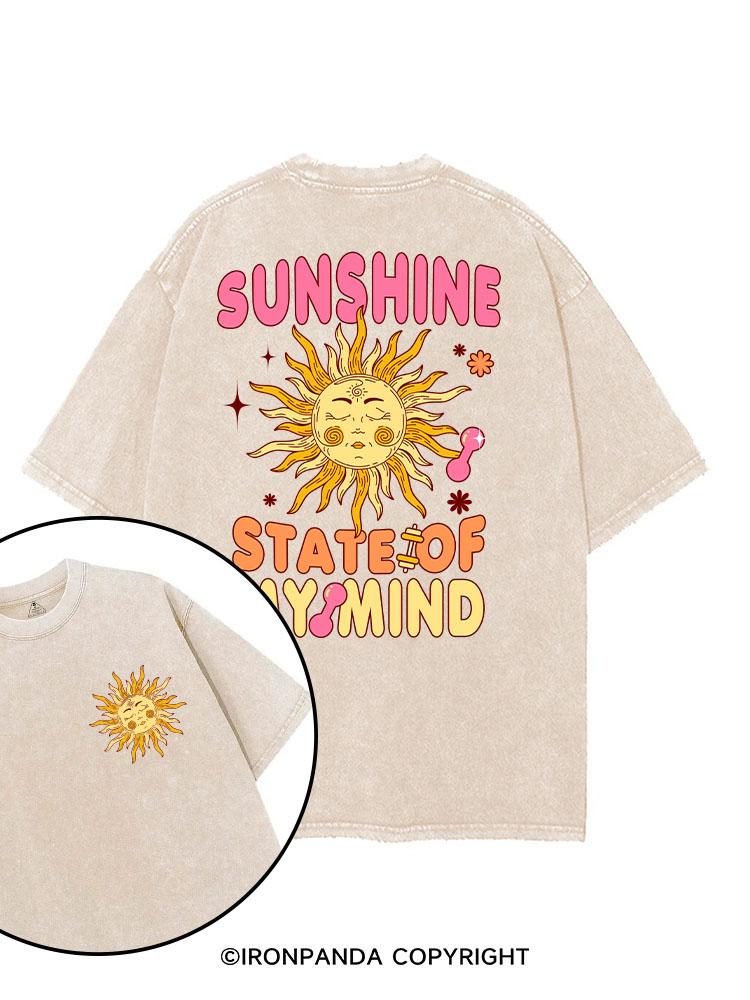 SUNSHINE STATE OF MY MIND printed Gym Shirt