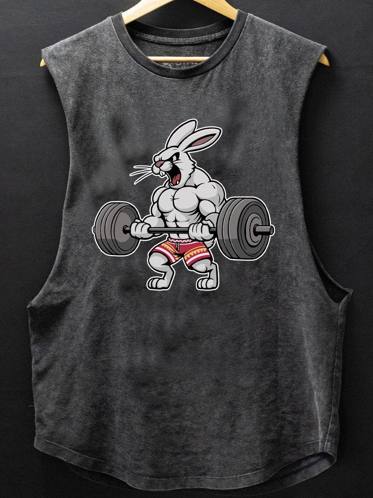 weightlifting rabbit SCOOP BOTTOM COTTON TANK