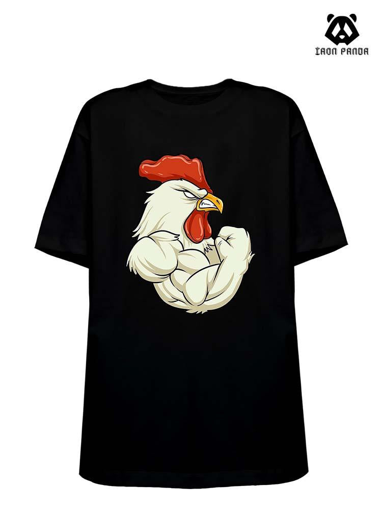 ROOSTER AT THE GYM Cotton Gym Shirt