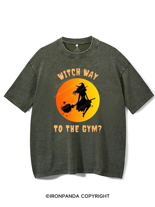 WITCH WAY TO THE GYM VINTAGE GYM SHIRT